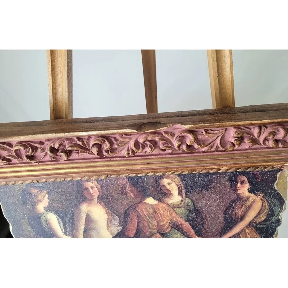 Fresco MasterPieces‎ Janmot Rays of Sunlight Dancers Wall Art Fragment Pink Gold